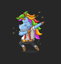 Unicorn Worker Dabbing Dance