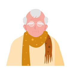 Elderly Man Wearing Stylish Clothes