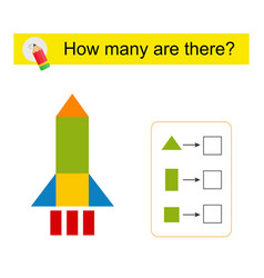 Math Activity For Kids How Many Geometric Shapes