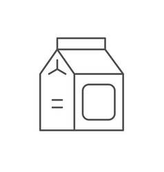 Milk Package Line Outline Icon