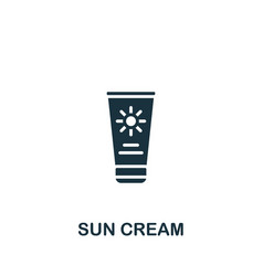 Sun Cream Icon Monochrome Simple Summer Icon