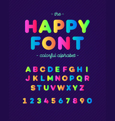 Happy Font Colorfull Style Modern