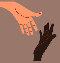 Black And White People Handshake Gesture