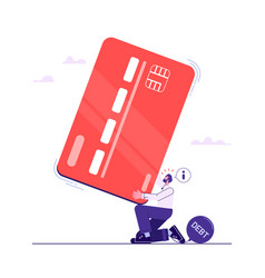 Credit Card Debt And Financial Problem Concept