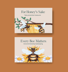 Facebook Post Template With Honey Bee