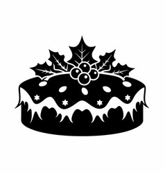 Christmas Cake Silhouette C