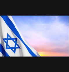 Israeli Flag With A Star Of David