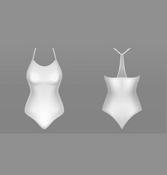 One Piece Woman Swimsuit Front And Back View