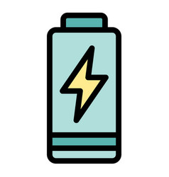 Battery Low Level Icon Flat