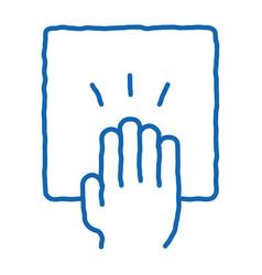 Hand Clapping Doodle Icon Drawn