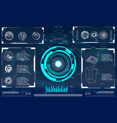 Radar Grid Visualization High-tech Elements