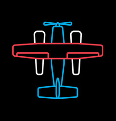 Small Amphibian Seaplane Plane Flat Icon