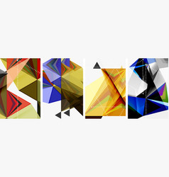 Triangle Blend Geometric Concept Poster Designs