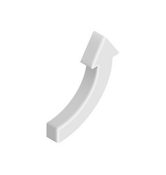 3d Isometric Up Growth Arrow Icon Tending