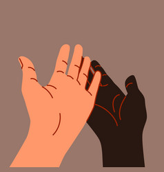 Black And White People Handshake Gesture