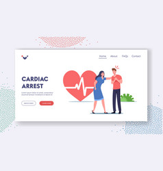 Cardiac Arrest Landing Page Template Female