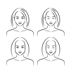 Face makeup Royalty Free Vector Image - VectorStock