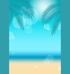 Tropical Resort Background With Blue Sky And Beach