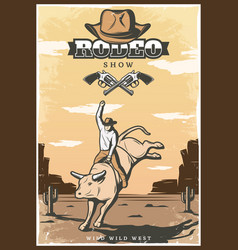 Vintage Rodeo Show Poster