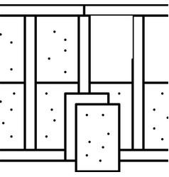 Wall Insulation Line Icon