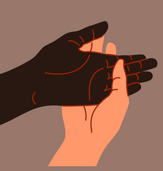 Black And White People Handshake Gesture