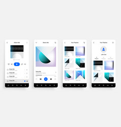 Music Player App Mobile Application Interface