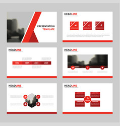 Red Presentation Templates Infographic