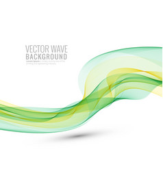 Abstract Flowing Business Wave On White Background