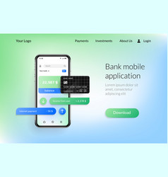 Banking App Landing Page Mobile Payment