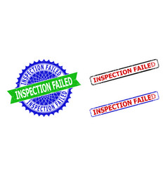 Inspection Failed Rosette And Rectangle Bicolor