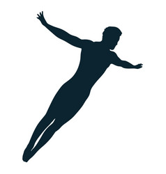 Male Swimmer Silhouette