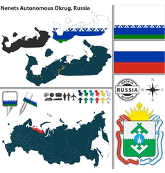 Map Of Autonomous Okrug Nenets