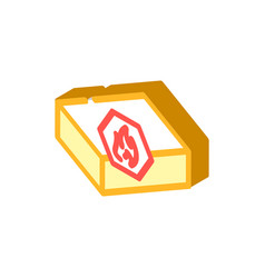 Refractory Brick Isometric Icon