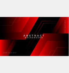 Abstract Banner Background With Red Shapes