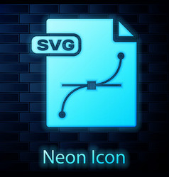 Glowing Neon Svg File Document Download