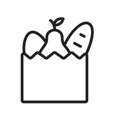 Grocery Bag Icon Image