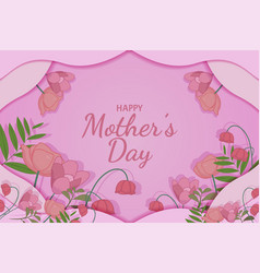 Happy Mother Day Flat Background