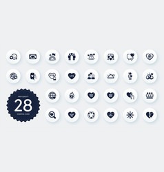 Set Of Love Icons Such As Nice Girl Genders