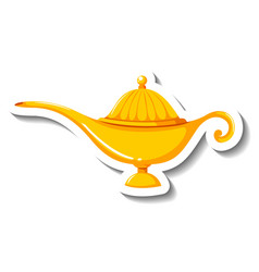 Genie Magic Lamp Cartoon Sticker