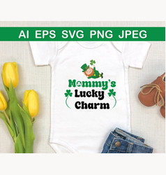 Mommys Lucky Charm Svg