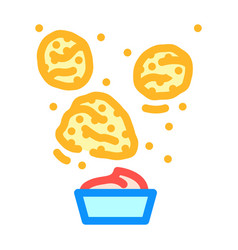 Chicken Nuggets Fast Food Color Icon