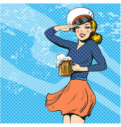 Sailor Woman Retro Pop Art