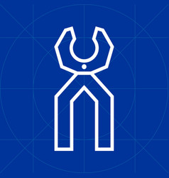 Simple Pliers Stiff Outline Line Icon