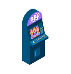 Slot Machine Isometric Composition