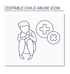 Medical Neglect Line Icon