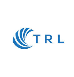 Trl Letter Logo Design On White Background