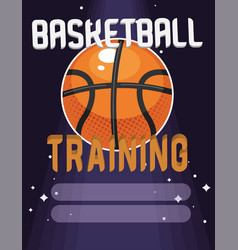 Basketball Training Lettering With Ball