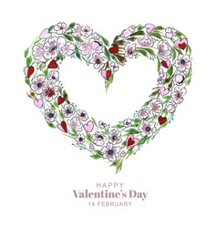 Beautiful Decorative Floral Heart Shape