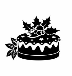 Christmas Cake Silhouette H