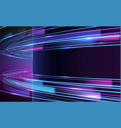 Abstract Neon Light Lines Background